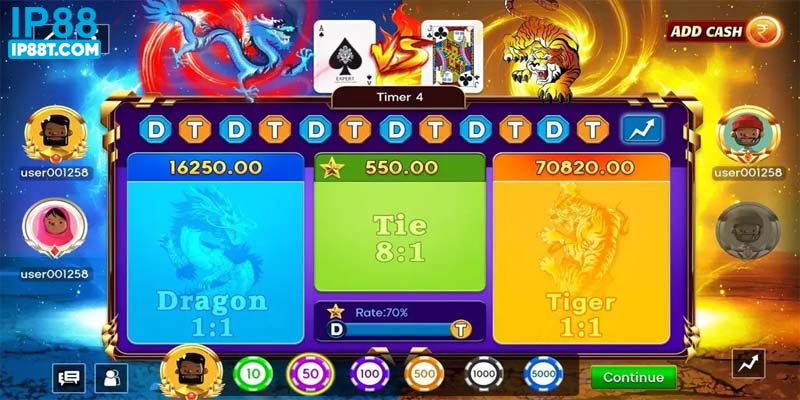 Luật chơi trong Rồng Hổ bạn cần biết